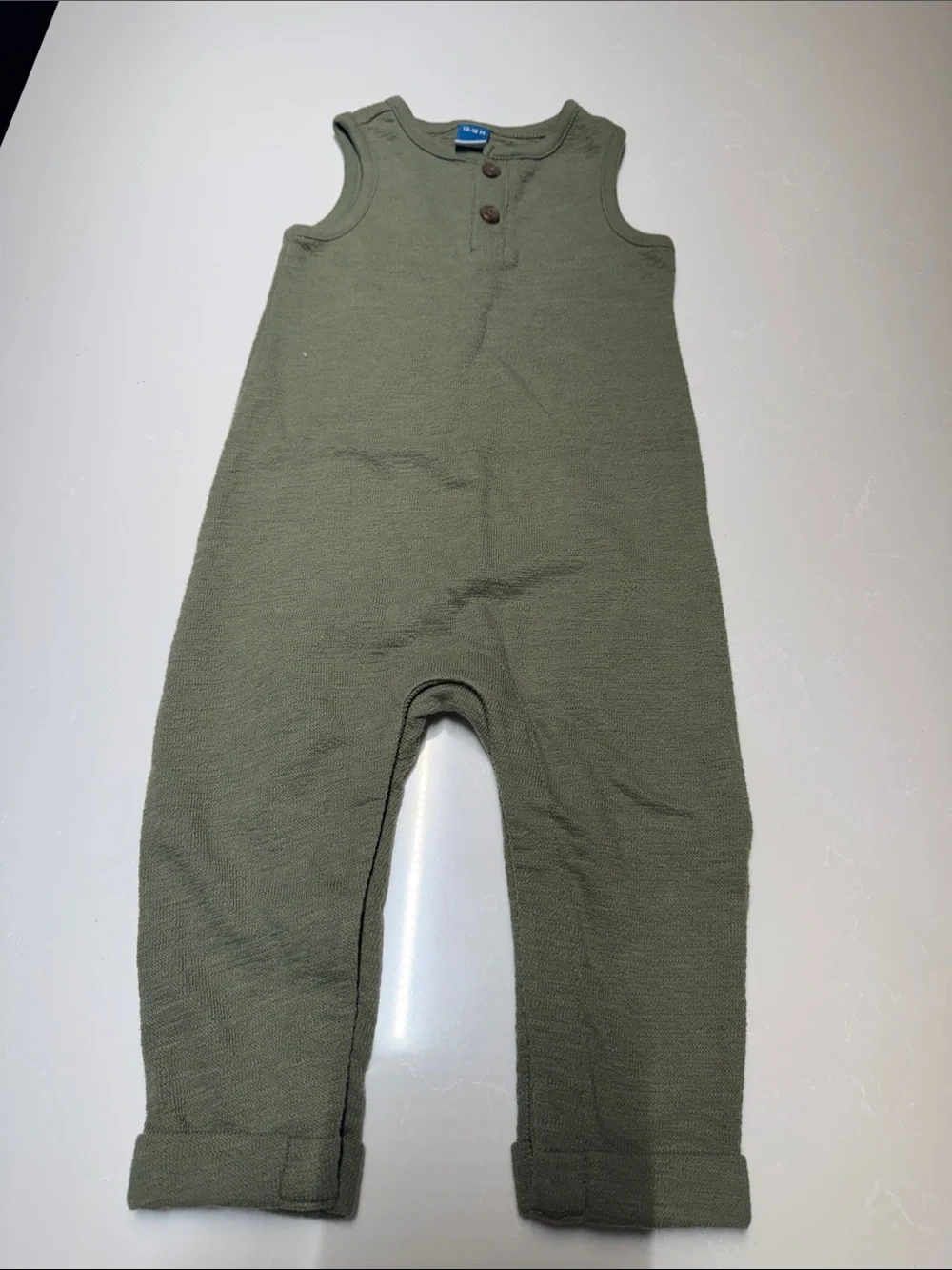 Old Navy Olive Green Sleeveless Knit Romper